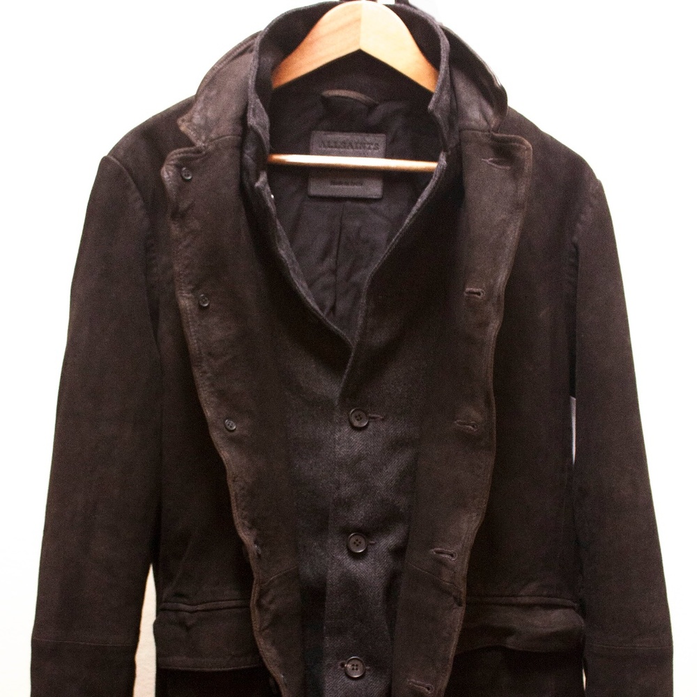 ALLSAINTS Survey Goat Leather Jacket / MSRP $595+